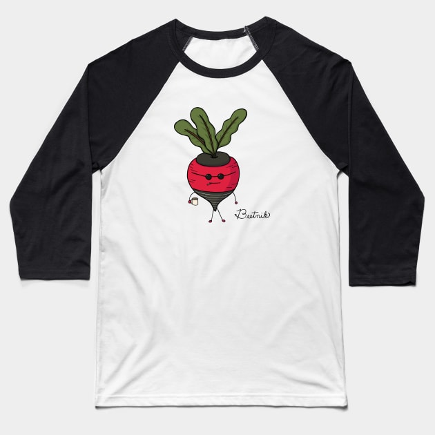 Beetnik Baseball T-Shirt by oddowl